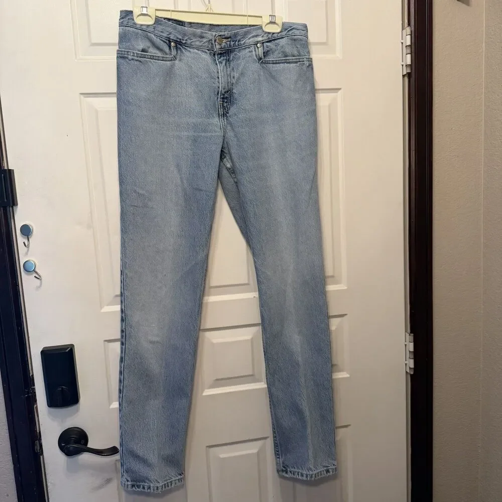 Vintage Levis L2 Jeans White Tab 11 Jr M Black Patch Blue 5001A Made in Mexico